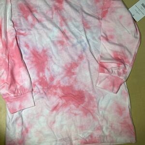 Society Pink and White Tie-Dye Shirt